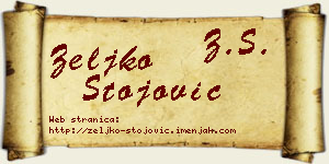 Željko Stojović vizit kartica